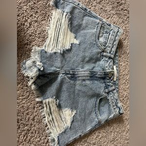 Pacsun High Rise Festival Denim Shorts